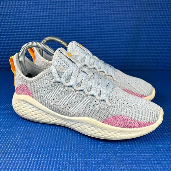 ADIDAS FLUID FLOW 2.0 Women`s Size 6 Grey Pink Athletic Running Shoes H04590 - Picture 3 of 8